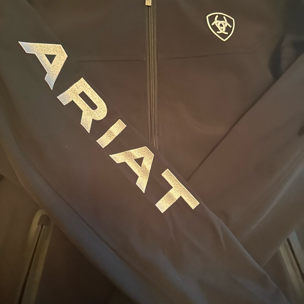 Ariat Black Jacket with White Logo